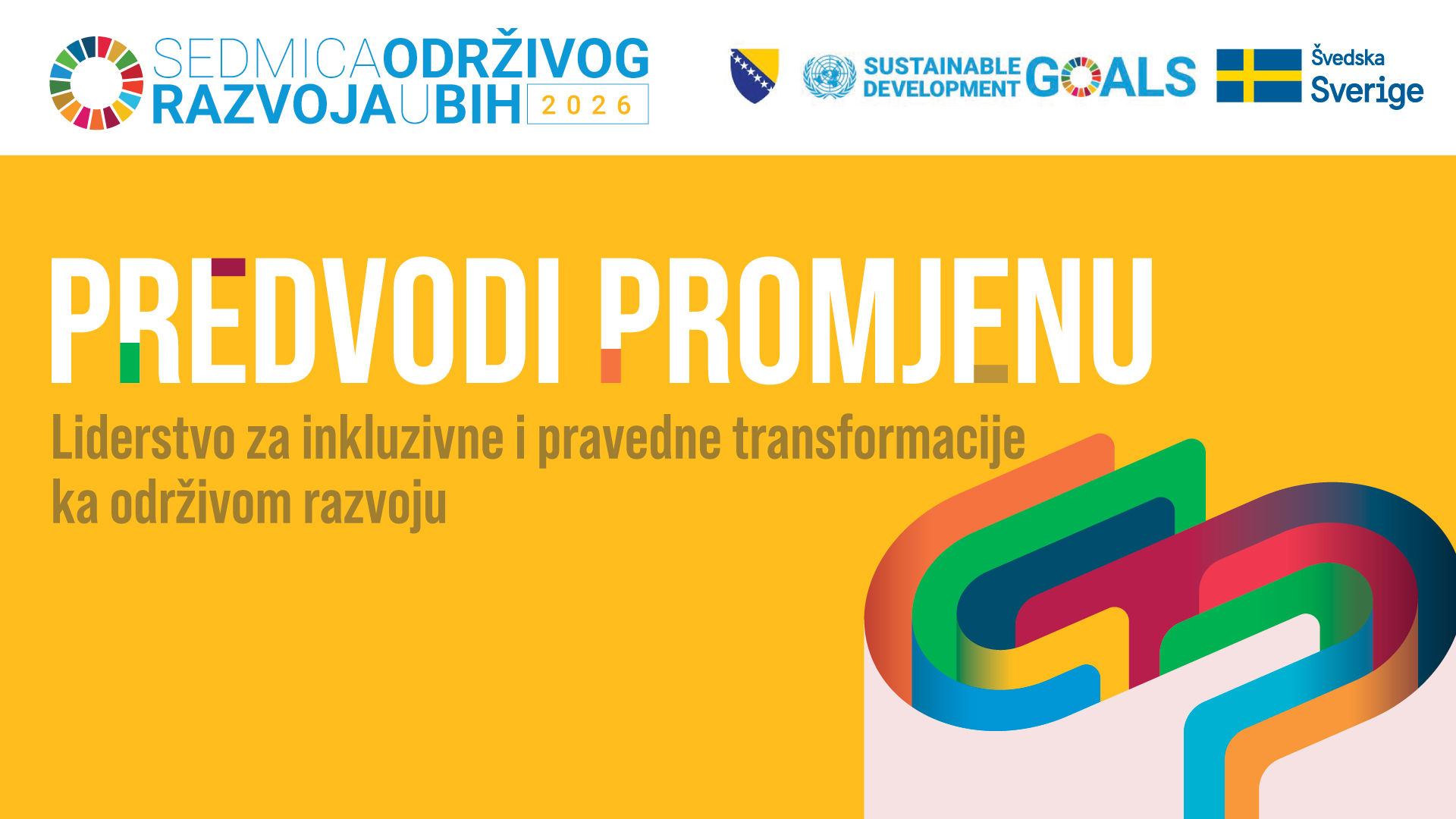 „Predvodi promjenu“: Šesta Sedmica održivog razvoja u oktobru širom BiH